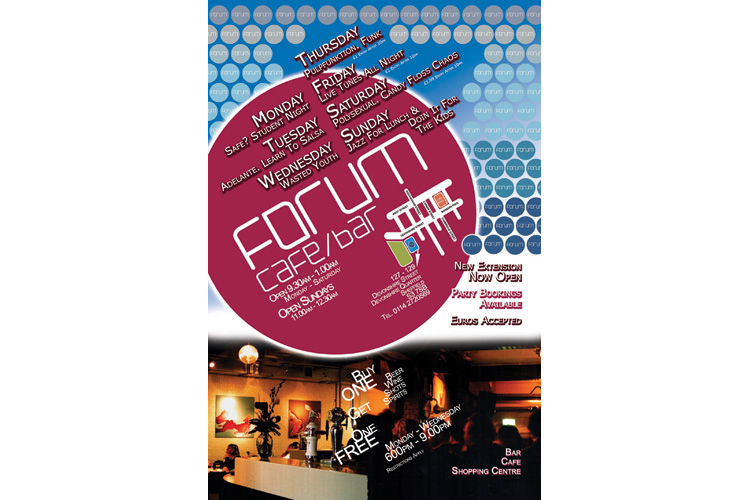 A Hole Productions - Artwork and Design - The Forum - Poster