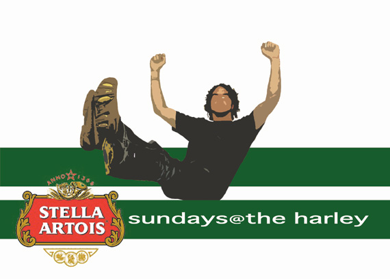A Hole Productions - Artwork and Design - The Harley - Sundays Flyer
