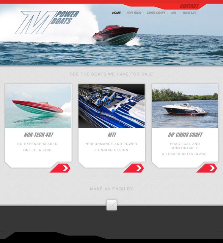 A Hole Productions - Artwork and Design - M-Power Boats - Website
